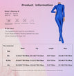 Womens Full Body Jumpsuit Sports Gym Yoga Tights Bodysuit Mock Neck Long Sleeve Footed One Piece Jumpsuit Clubwear Sportwear