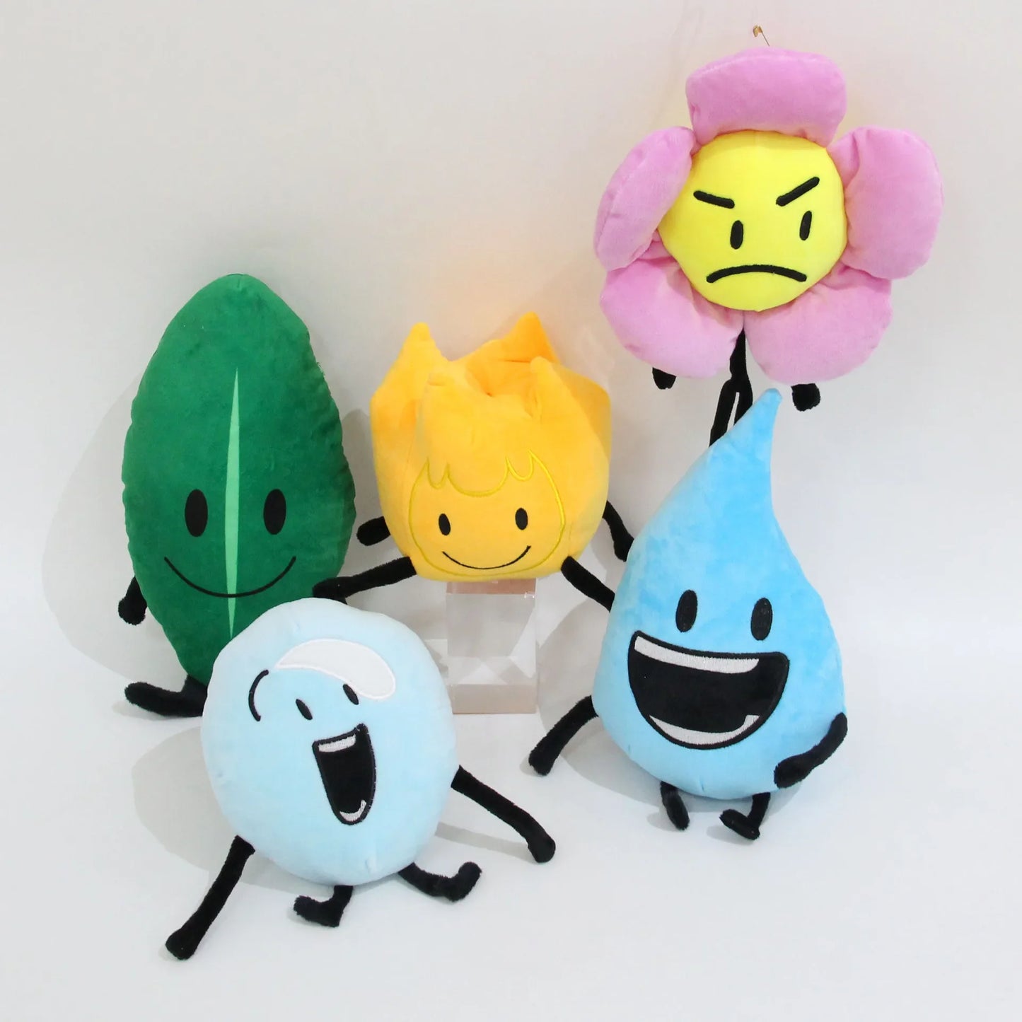 37 Style Battle for Dream Island Plush Toy BFDI Leafy Firey Flower Waterdrop Four X Cake Lollipop Stuffed Doll Kid Birthday Gift