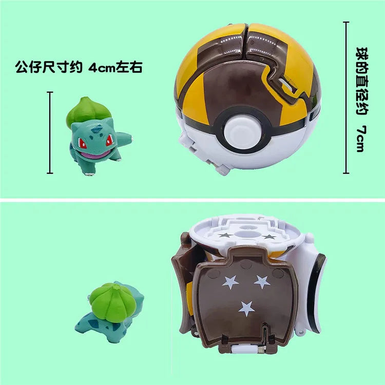 Pokeball Pokemon Figurine Elf Ball Anime Figure Cartoons Pikachu Charizard Pocket Monster Pet Anime Action Model Toy Kids Gifts