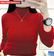 Turtleneck Winter Sweater Women Elegant Thicken Velvet Lined Warm Sueter Knitted Pullover Slim Tops Jersey Knitwear Jumper New