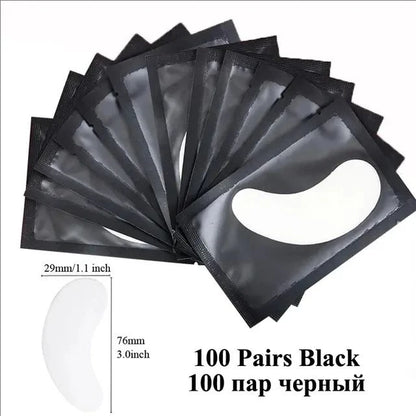 MJ 100 Pairs Eye Pad Eyelash Pad Gel Patch Patch Grafted Under The Eyelashes For False Eyelash Extension Paper Sticker Makeup