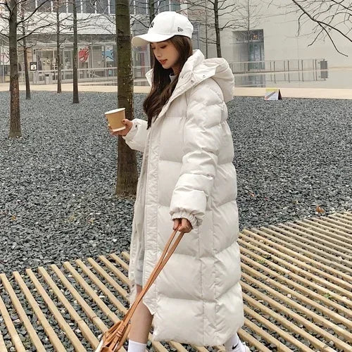 Down jacket women Korean loose winter thick coat mid-length 2024 new winter clothing winter jacket women