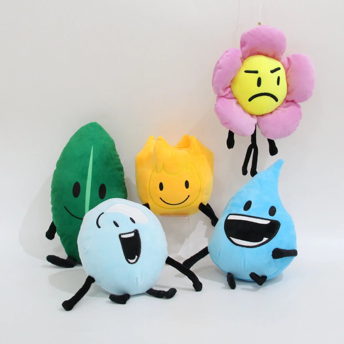 37 Style Battle for Dream Island Plush Toy BFDI Leafy Firey Flower Waterdrop Four X Cake Lollipop Stuffed Doll Kid Birthday Gift