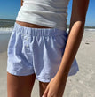 Casual Loose Stripe Button Details Summer Shorts Women Vacation Beach Outfits