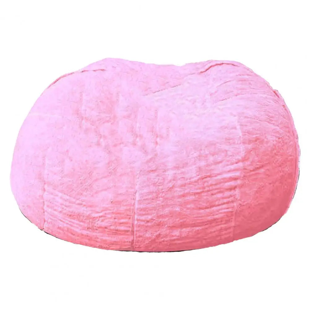 No Stuffed Gray Bean Bag Chair Giant Beanbag Pouf Sofa Bed Puff Futon Room Seat Tatami Relax Lounge Furniture Only Bag Case