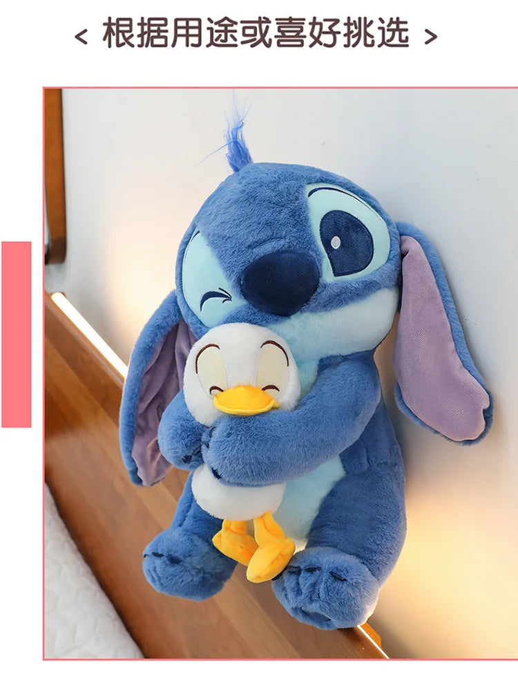 Disney Plush Doll Stitch Lilo Doll Cute Duck Stitch Plush Stuffed Toy Christmas Children's Birthday Gift Kawaii Decoration Toys