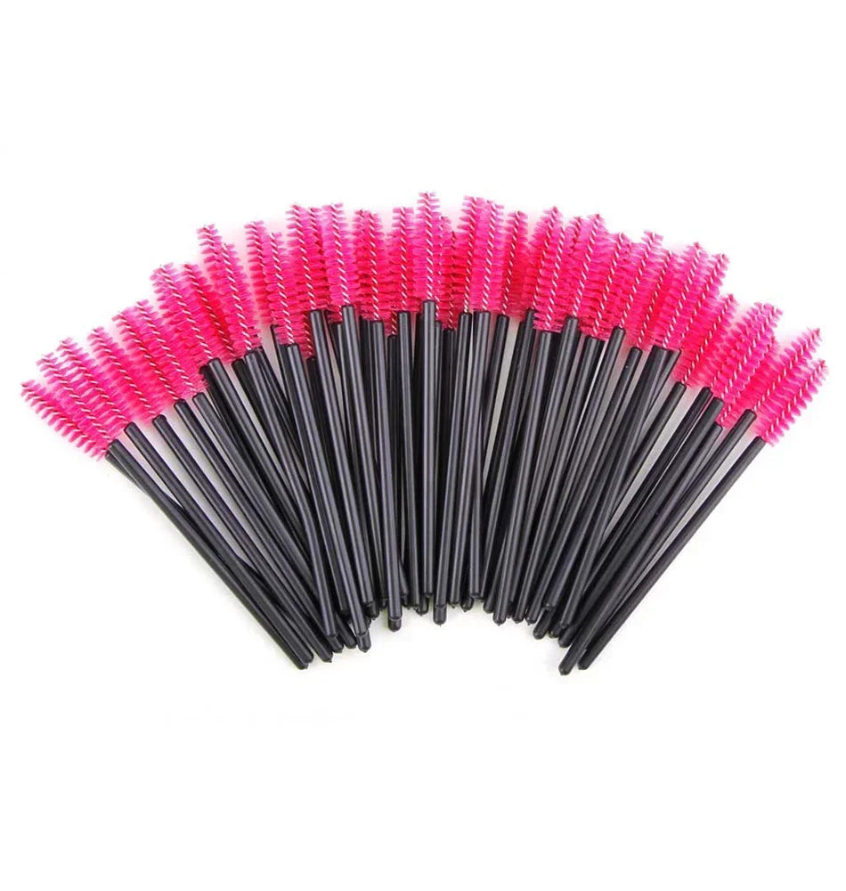 50/100Pcs Makeup Brushes Disposable Eyebrow Brush Mascara Wand Applicator Spo Eye Lashes Brush Cosmetic Eyelash Extension Tools