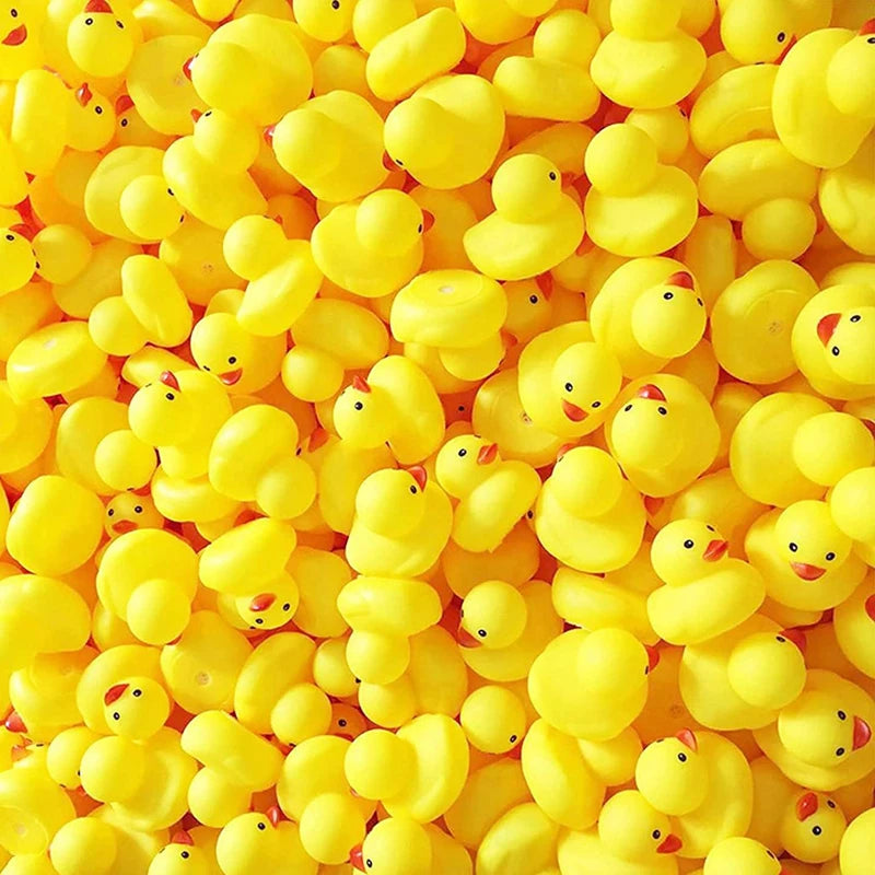 Kids Bath Duck Toys 50 PCS Ducks Squeak and Float Duckies Baby Shower Toy Party Decoration for Toddlers Boys Girls