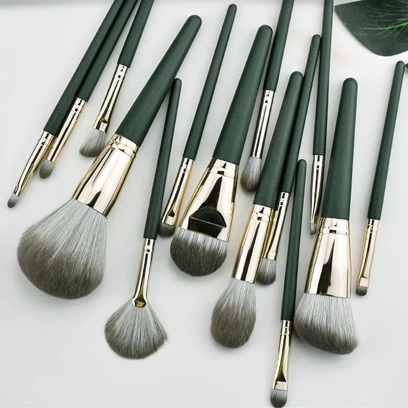 14Pcs Makeup Brushes Soft Fluffy Makeup Tools Cosmetic Powder Eye Shadow Foundation Blush Blending Beauty Make Up Brush