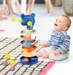 Montessori Baby Toy Rolling Ball Tower Montessori Educational Games For Babies Stacking Track Baby Development Toys 1 2 3 Years