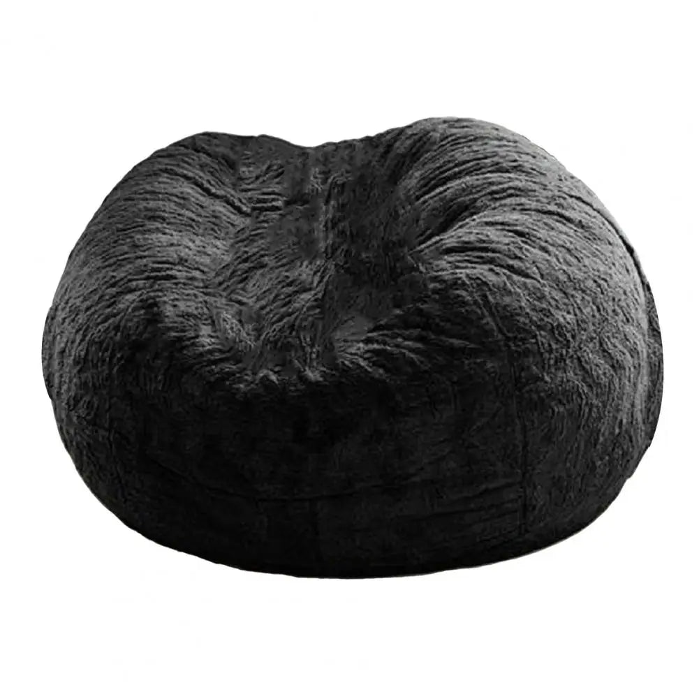 No Stuffed Gray Bean Bag Chair Giant Beanbag Pouf Sofa Bed Puff Futon Room Seat Tatami Relax Lounge Furniture Only Bag Case