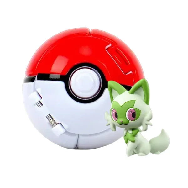 Pokeball Pokemon Figurine Elf Ball Anime Figure Cartoons Pikachu Charizard Pocket Monster Pet Anime Action Model Toy Kids Gifts