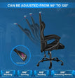 Gaming Chair, Backrest and Seat Height Adjustable Swivel Recliner Racing Office Computer Ergonomic Video Game Chair