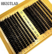 320 Bundles 60D/80D/100D Cluster Eyelash Extension Thick Style Individual Eyelashes Handmade Eyelash Bundles 5D Fluffy Mink Lash