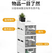 16cm Narrow Gap Bathroom Cabinet Drawer Style Home Kitchen Fridge Side Cabinet Simple Bathroom Ultra Narrow Gap Rack