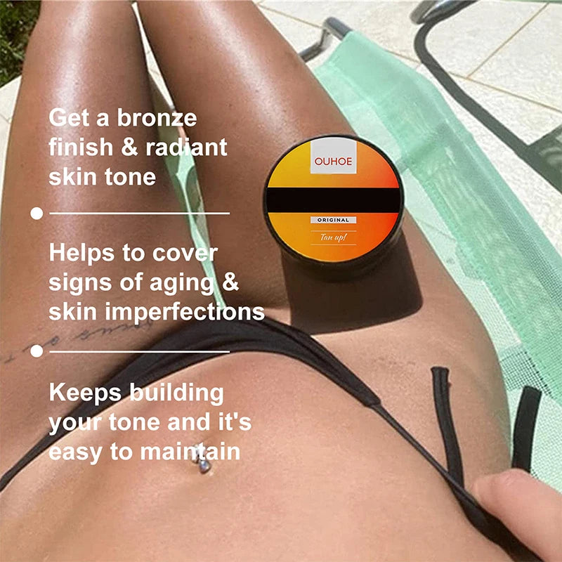 50/100ml Body Tanning Cream Bronze Skin Tanning Lotion Effective Sun Aid Take In Sunlight Moisturizing Cream Body Care Products