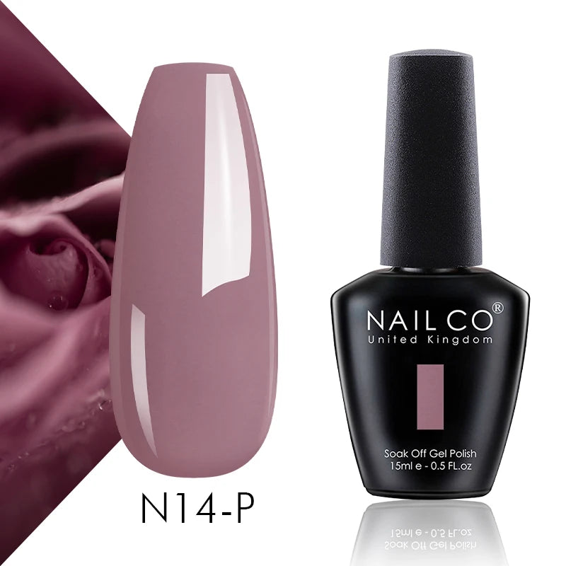 NAILCO 15ml Translucent Color Gel Nail Polish Vernis Semi Permanent UV LED Gel Polish For Nail Art Gel Manicure TOP BASE Varnish