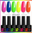 LILYCUTE 6Pcs/Set Gel Nail Polish Popular Colors In Autumn Semi Permanent Soak Off UV LED Nail Art Gels Nail Gel Polish