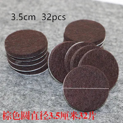 18-128 pcs Felt Chair Leg Pads 5mm Thick  Floor Scratch Protector Mat Mute Non-slip Self Adhesive DIY Furniture Accessories