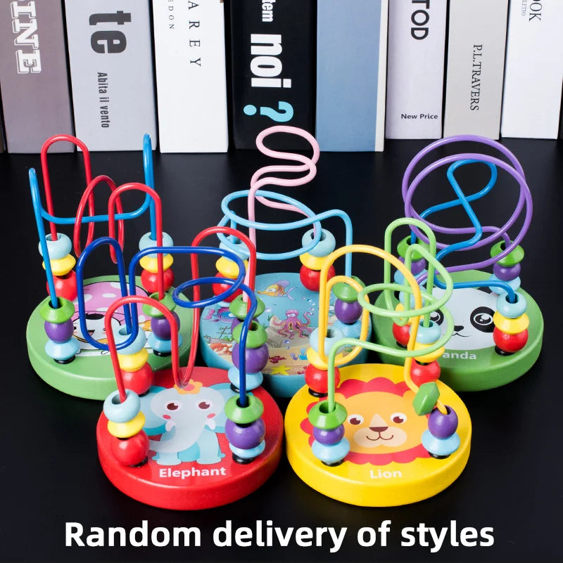 9 in 1 Wooden Montessori Toys Rattle Bell Drum Column Set Musical Instruments Sensory Early Baby Toy Toddler Education