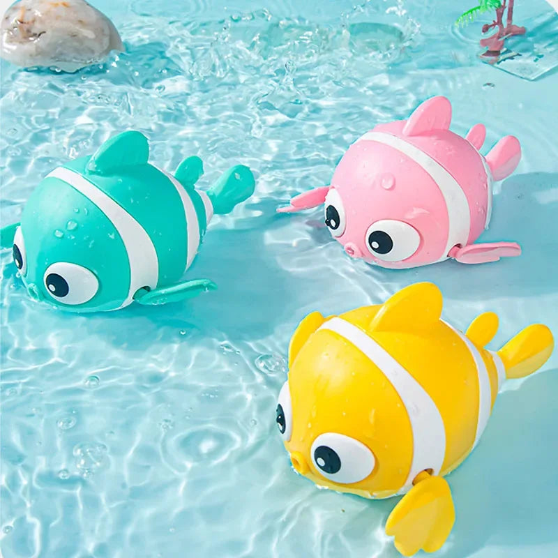 Bath Toys Cute Swimming Duck for Toddlers 1-3 Years Old Floating Wind Up for Boy Girl New Born Baby Bathtub Toddle Plastic Toys