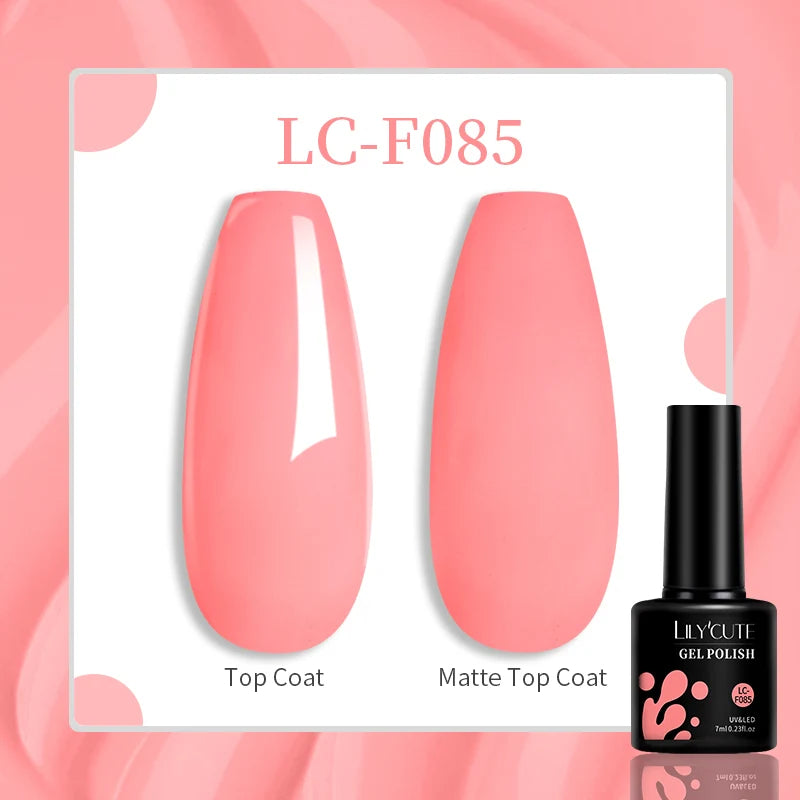 LILYCUTE 129 Colors 7ML Nail Gel Polish Nail Supplies Vernis Semi Permanent Nail Art Manicure Soak Off LED UV Gel Nail Varnishes