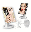 Lighted Makeup Mirror, Square 4*AA Battery - use Beauty Mirror ,Touch Screen VanityMirror,Brightnes