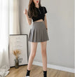 2024 White Women Pleated Skirts Summer High Waist Zipper Girls Dancing JK Mini Skirts Black Fashion Student A Line Faldas