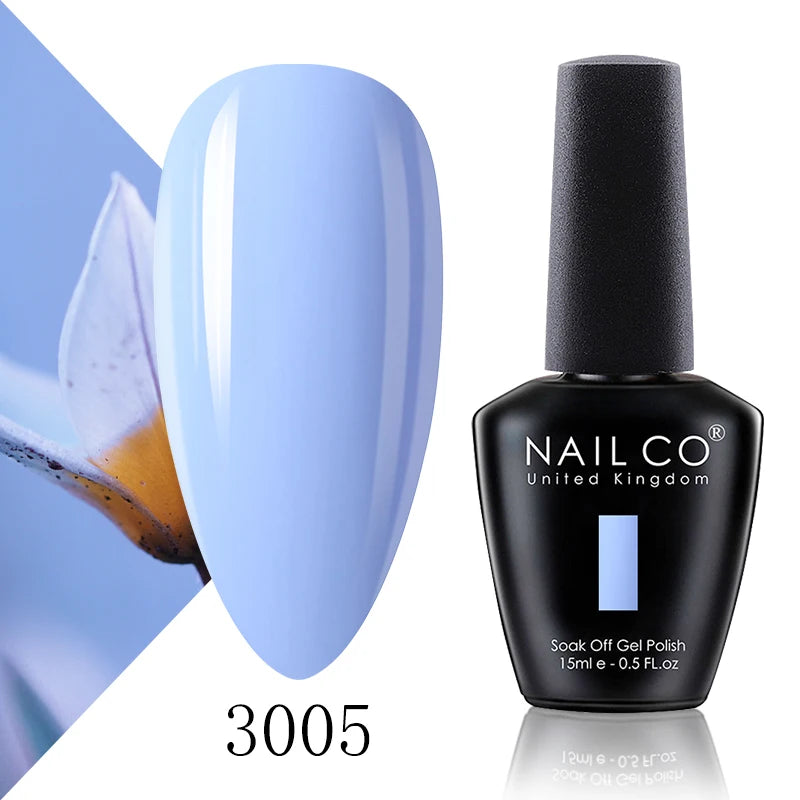 NAILCO 15ml Translucent Color Gel Nail Polish Vernis Semi Permanent UV LED Gel Polish For Nail Art Gel Manicure TOP BASE Varnish