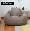 Large Small Lazy Sofas Cover Chairs without Filler Linen Cloth Lounger Seat Bean Bag Pouf Puff Couch Tatami Living Room Beanbags