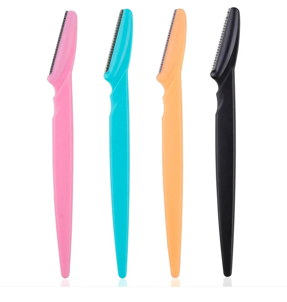 10Pcs Eyebrow Trimmer Blade Women Face Shaver Portable Eye Brow Epilation Hair Removal Cutters Safety Knife Makeup Scraper