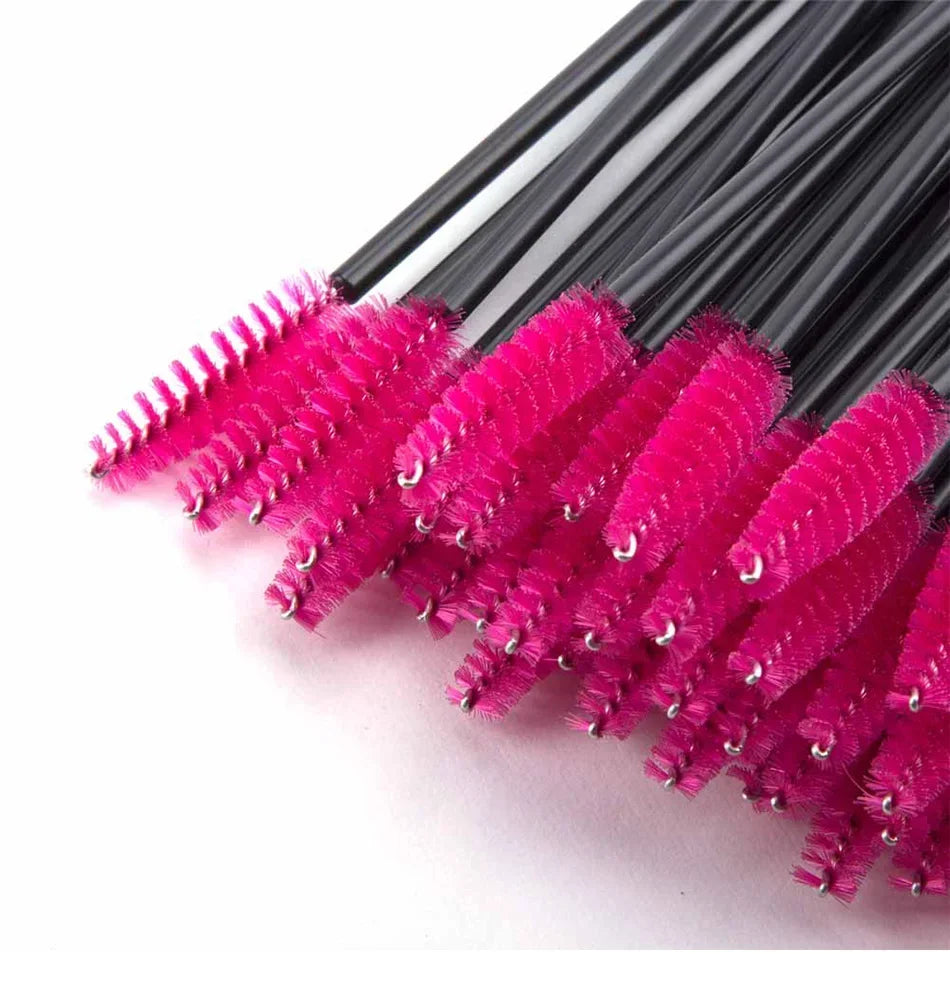 50/100Pcs Makeup Brushes Disposable Eyebrow Brush Mascara Wand Applicator Spo Eye Lashes Brush Cosmetic Eyelash Extension Tools