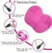 Apple Shaped Silicone  Makeup Brush Cleaning Pad-Efficient & Portable & Reusable Makeup Brush Cleaning Mat With Suction Cup