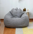 Large Small Lazy Sofas Cover Chairs without Filler Linen Cloth Lounger Seat Bean Bag Pouf Puff Couch Tatami Living Room Beanbags