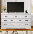 7 Drawers Dresser Wooden Storage Dressers Chests of Drawers for Bedroom Home