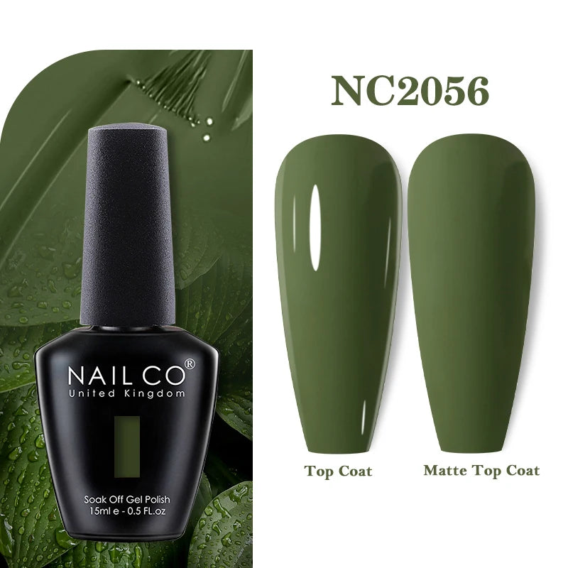 NAILCO 15ml Nail Gel Polish Vernis Semi Permanent UV Varnish Nails Art Manicure Design TOP BASE Hybrid Nail Supplies Nail Glue