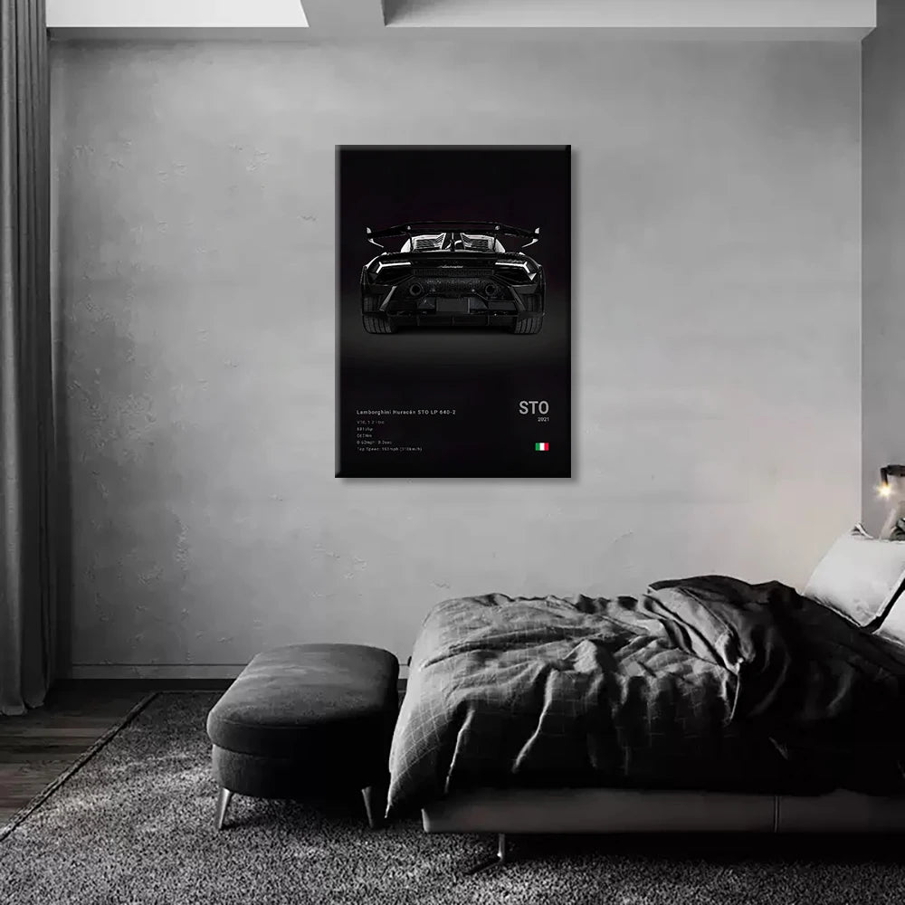 Famous Cars M5 918 GT3 Canvas Wall Art Print Poster G63 STO SLS Decorative Mural Modern Home Decor Birthday Gift Unframed