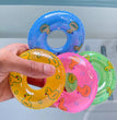 Kids' Mini Swim Ring Bath Toy Swimming Pool Float Circle Ring Toys Toy Baby Funny Doll Floating Rubber Bath Inflatable Games