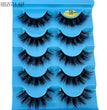 5pairs Classic Hybrid Volume Lashes New Arrival Wispy D Curl Short Russian Strip Lashes Makeup False Eyelashes