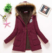 2023 New Autumn Winter Women Cotton Jacket Padded Casual Slim Coat Emboridery Hooded Parkas Wadded Warm Overcoat Fashion Parkas