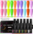 MEET ACROSS 12Pcs/Set 7ml Macaron Gel Nail Polish With Box Semi Permanent UV Gel  Soak Off Nail Art Kit Varnish For Manicure