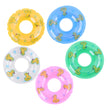 2/4/6/10Pcs Kids Mini Swim Ring Bath Toy Summer Fun Swimming Pool Float Ring Toys for Rubber Ducks Dolls Inflatable Bath Toy