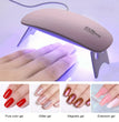 Mini Nail Polish Glue Drying Baking Lamp USB Interface Folding Mouse  Lamp Small Nail Lamp