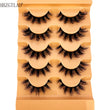 5pairs Classic Hybrid Volume Lashes New Arrival Wispy D Curl Short Russian Strip Lashes Makeup False Eyelashes