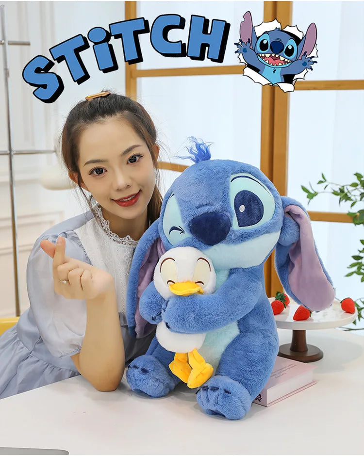 Disney Plush Doll Stitch Lilo Doll Cute Duck Stitch Plush Stuffed Toy Christmas Children's Birthday Gift Kawaii Decoration Toys