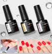 MEET ACROSS 7ml Base Top Coat Gel Polish Soak Off Semi Permanent UV Gel Nail Art Varnish Base Gel Top Coat Gel Varnish Manicure