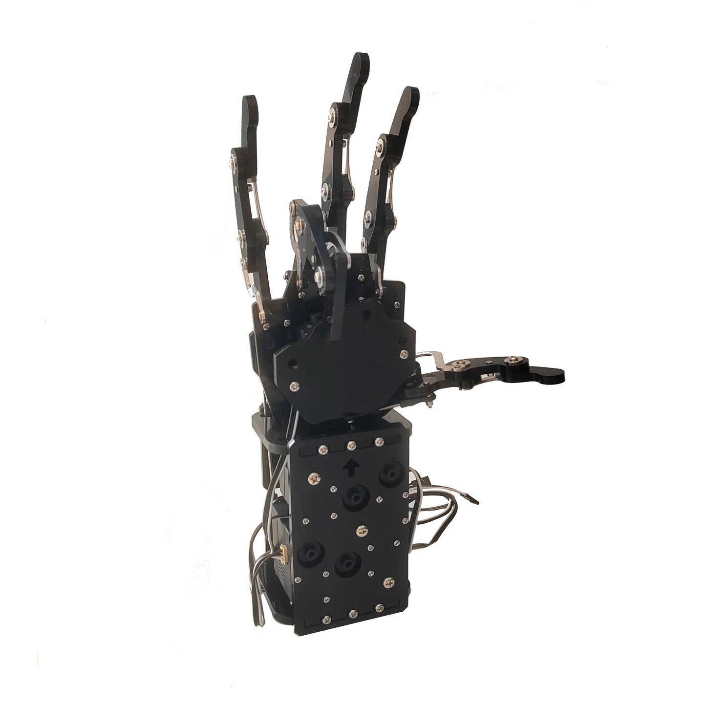 5 Dof Robot Hand Five Fingers Finished Bionic Palm Claw Gripper for Arduino Robot Manipulator Bionic Robot Palm Programmable Toy