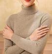 Women Fall Turtleneck Sweater Knitted Soft Pullovers Cashmere Jumpers Basic Soft Sweaters For Women 2024 Autumn Winter