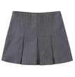 ASDS Fashion Women's High Waist Shorts Skirts Pleated Skirt Shorts Women Striped Bermuda Shorts Woman Casual Mini Shorts