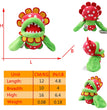 Super Mario Chomper Plush Toy Big Poison Piranha Plant Doll Man-Eater Flowers Cartoon Stuffed Doll Winter Cotton Slippers Gifts